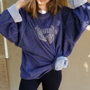 Harley davidson oversized sweatshirt